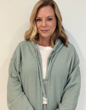 Saturdays Waffle Hoodie-Sage - Wear with style