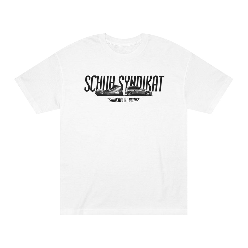 Schuh Syndikat "Switched at Birth" Tee - Unisex American Apparel Classic T-Shirt - Wear with style