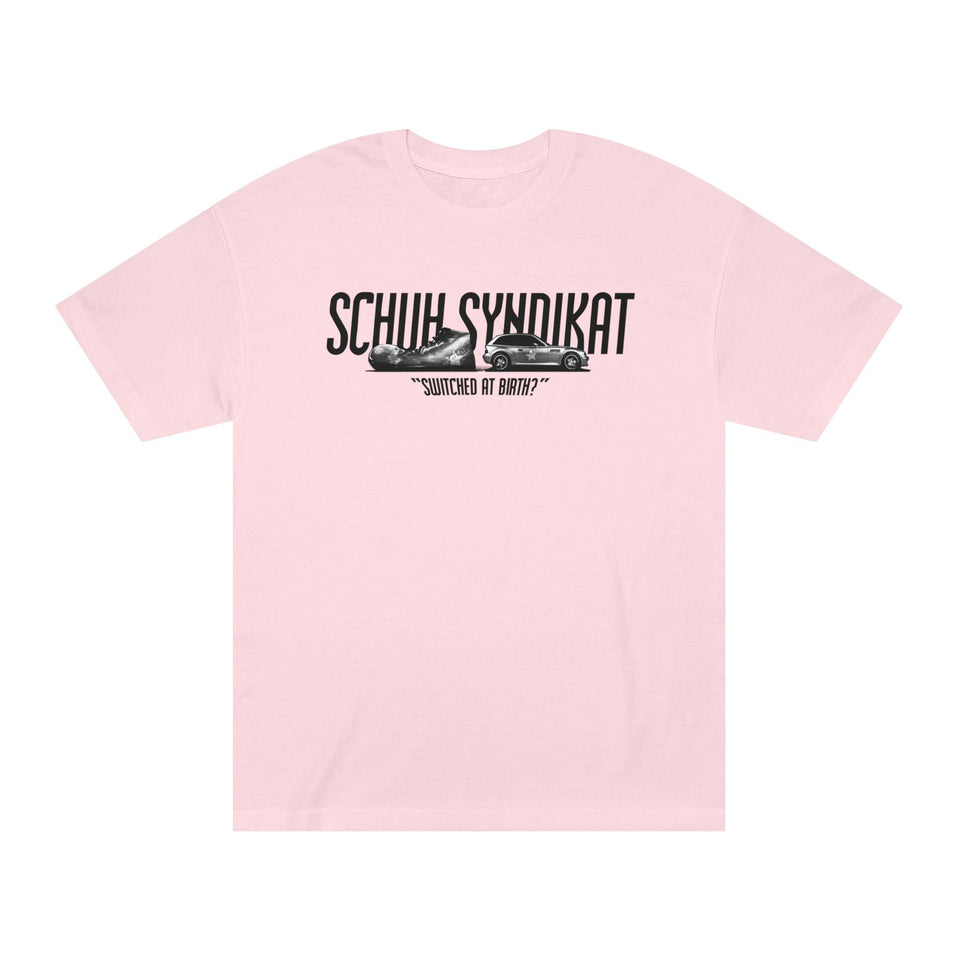Schuh Syndikat "Switched at Birth" Tee - Unisex American Apparel Classic T-Shirt - Wear with style