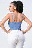 SCUBA RING ZIP-UP CAMI BODYSUIT - Wear with style