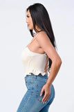 SCUBA SIDE FRILLED CAMI BODYSUIT - Wear with style