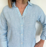 Seabreeze Button Down-Blue Microstripe - Wear with style