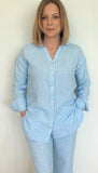 Seabreeze Button Down-Blue Microstripe - Wear with style