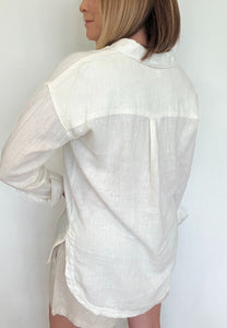 Seabreeze Button Down-Vintage White - Wear with style