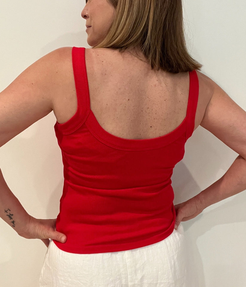 Shay Tank-Red-Final Sale - Wear with style