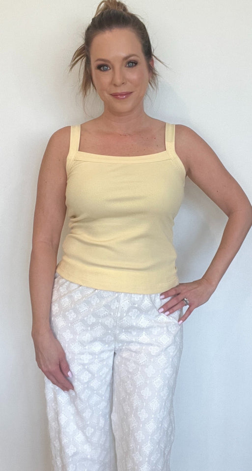 Shay Tank-Yellow-Final Sale - Wear with style