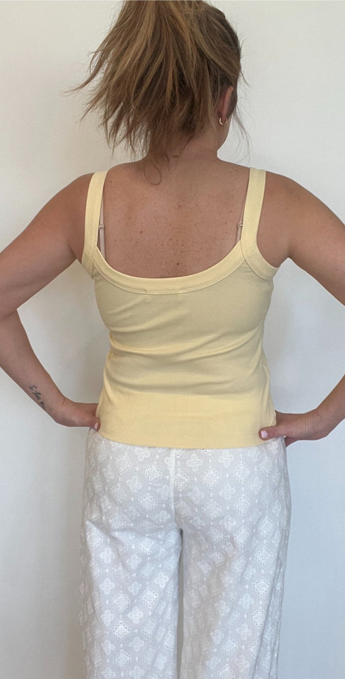 Shay Tank-Yellow-Final Sale - Wear with style