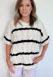 Shoreham Stripe Cable Knit Sweater - Wear with style