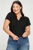 Short Sleeve Ribbed Top - Wear with style