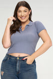 Short Sleeve Ribbed Top - Wear with style
