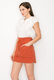 Short sleeves baby doll top with key hole design - Wear with style