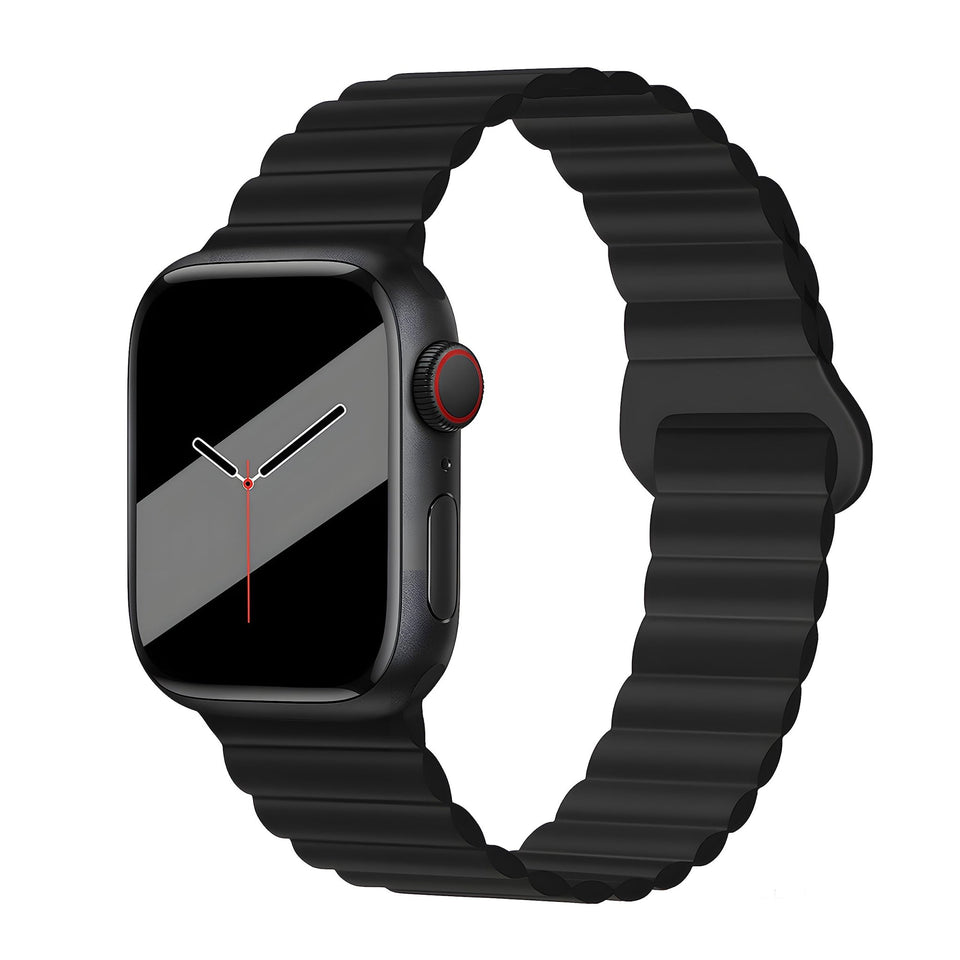 Silicone Magnetic Snap - ring Buckle Watch Strap - Wear with style