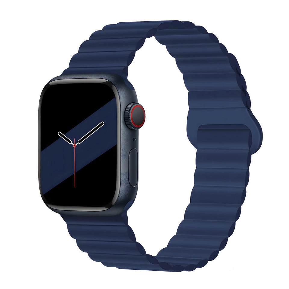 Silicone Magnetic Snap - ring Buckle Watch Strap - Wear with style