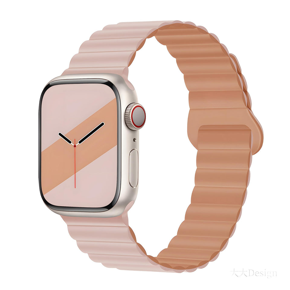 Silicone Magnetic Snap - ring Buckle Watch Strap - Wear with style