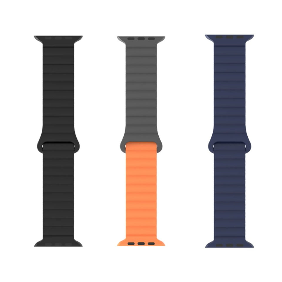 Silicone Magnetic Snap - ring Buckle Watch Strap - Wear with style