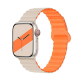 Silicone Magnetic Snap - ring Buckle Watch Strap - Wear with style