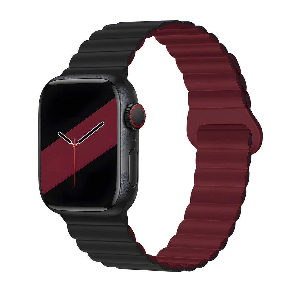 Silicone Magnetic Snap - ring Buckle Watch Strap - Wear with style