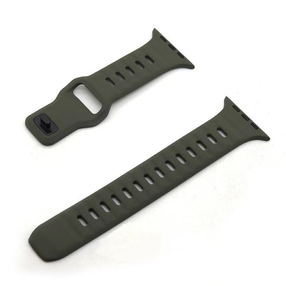 Silicone Reverse - buckle Watch Band - Wear with style