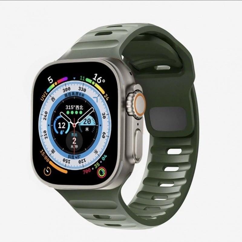Silicone Reverse - buckle Watch Band - Wear with style