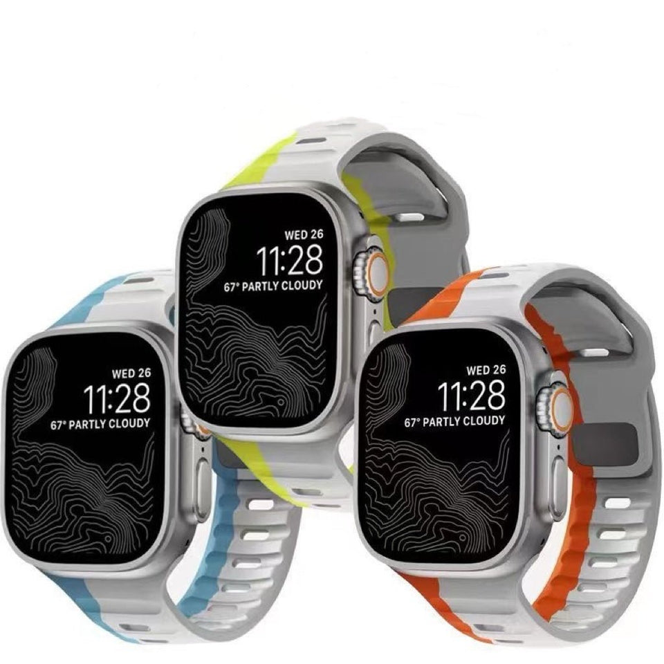 Silicone Reverse - buckle Watch Band - Wear with style