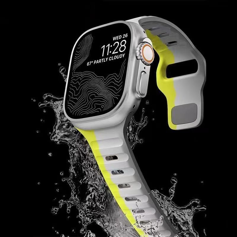 Silicone Reverse - buckle Watch Band - Wear with style