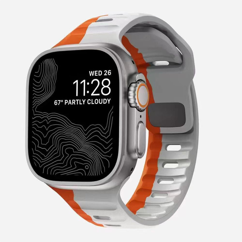Silicone Reverse - buckle Watch Band - Wear with style