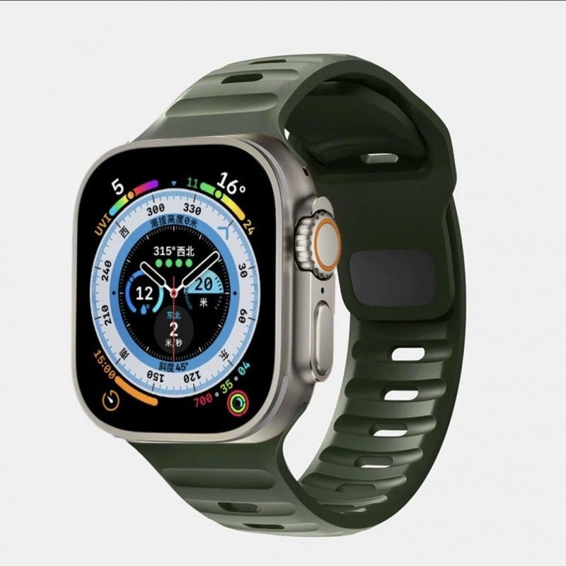 Silicone Reverse - buckle Watch Band - Wear with style
