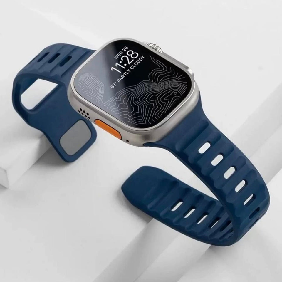 Silicone Reverse - buckle Watch Band - Wear with style