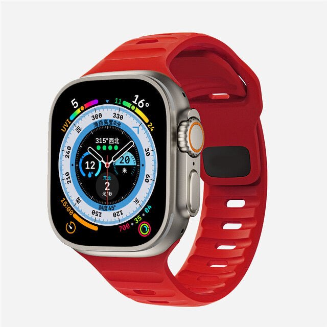 Silicone Reverse - buckle Watch Band - Wear with style