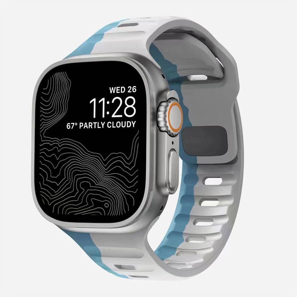 Silicone Reverse - buckle Watch Band - Wear with style