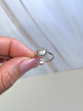 Silver 925 Heart Promise Ring |Sterling Silver rings | Anillo de plata 925 | Anillo promesa con zirconia - Wear with style