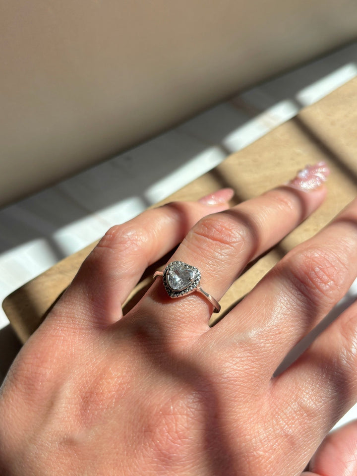 Silver 925 Heart Promise Ring |Sterling Silver rings | Anillo de plata 925 | Anillo promesa con zirconia - Wear with style