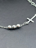 Silver .925 Rosary bracelet | sterling silver Catholic bracelet with cross - Wear with style