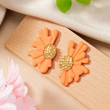 Simple Colorful Flower Stud Earrings - Wear with style