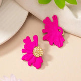 Simple Colorful Flower Stud Earrings - Wear with style