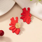 Simple Colorful Flower Stud Earrings - Wear with style