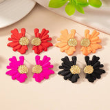 Simple Colorful Flower Stud Earrings - Wear with style