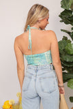 Sleeveless halter smocked boho top - Wear with style