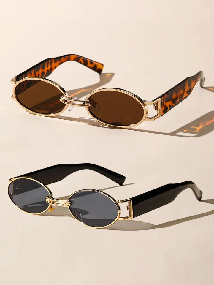 Small Cute Fashion Oval Frame Sunglasses - Wear with style