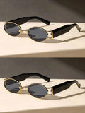 Small Cute Fashion Oval Frame Sunglasses - Wear with style