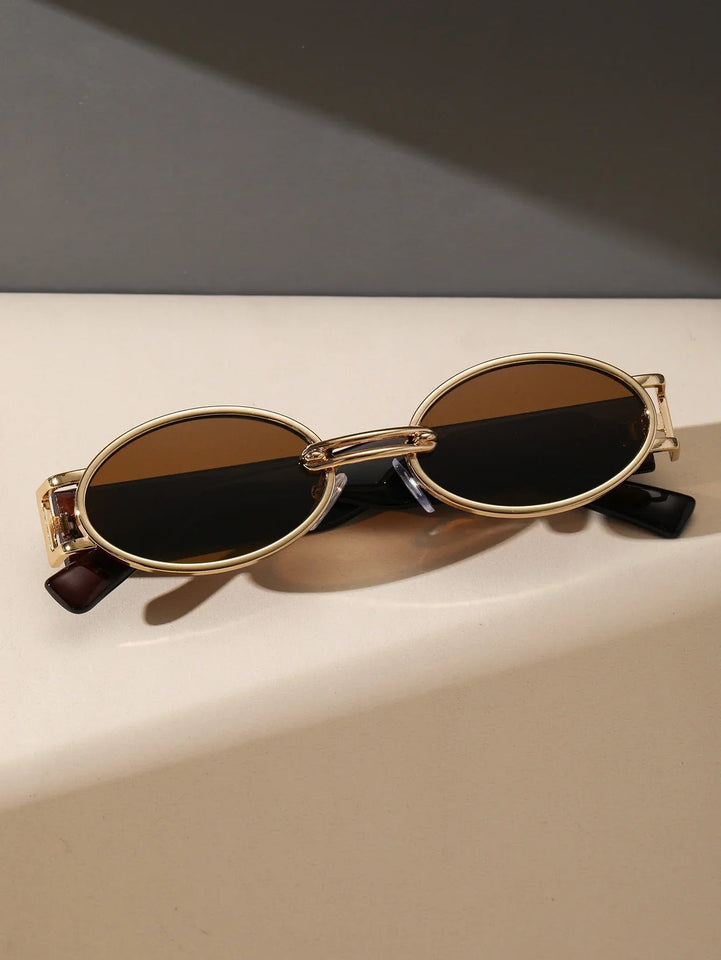 Small Cute Fashion Oval Frame Sunglasses - Wear with style