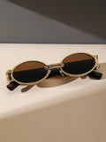 Small Cute Fashion Oval Frame Sunglasses - Wear with style
