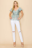 Smocked back ditsy floral print - Wear with style