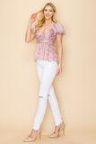 Smocked back ditsy floral print - Wear with style