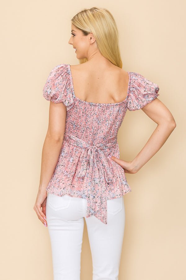 Smocked back ditsy floral print - Wear with style