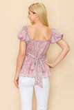 Smocked back ditsy floral print - Wear with style