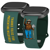 Smokey Bear Classic HD Fitbit Versa 3 & Sense Watch Band - Wear with style