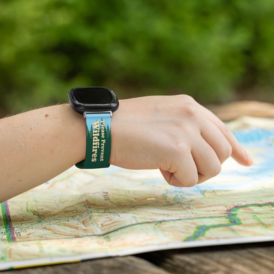 Smokey Bear Classic HD Fitbit Versa 3 & Sense Watch Band - Wear with style