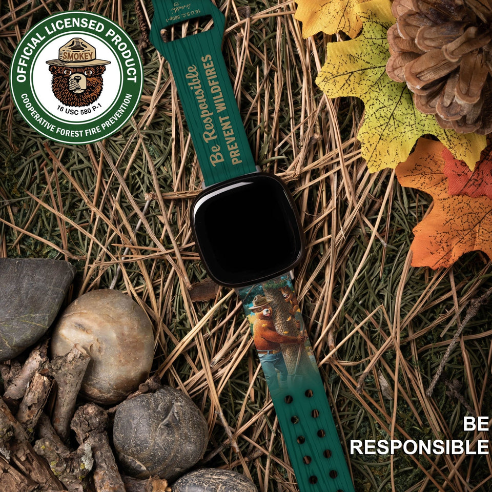 Smokey Bear Classic HD Fitbit Versa 3 & Sense Watch Band - Wear with style