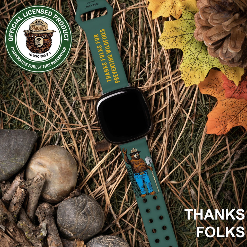 Smokey Bear Classic HD Fitbit Versa 3 & Sense Watch Band - Wear with style